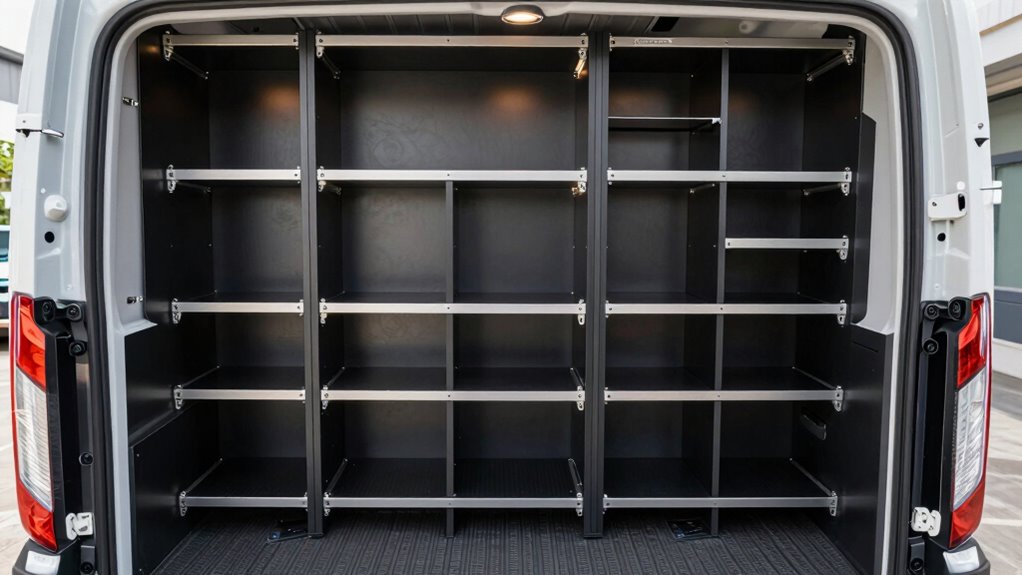 top ford transit shelving