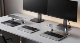 top monitor stands with trays