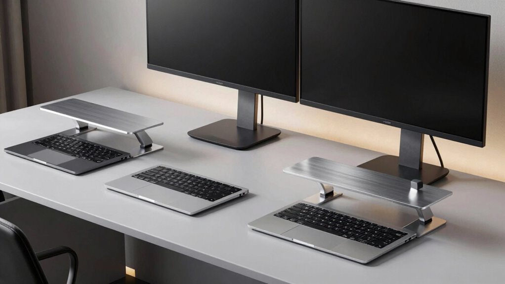 top monitor stands with trays