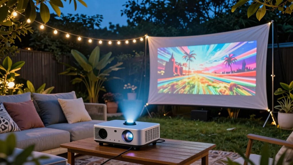top outdoor movie projectors