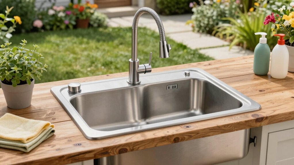 top outdoor stainless sinks