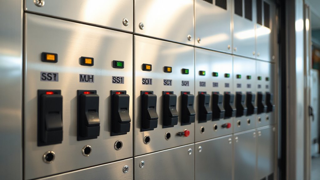 top power transfer switch racks