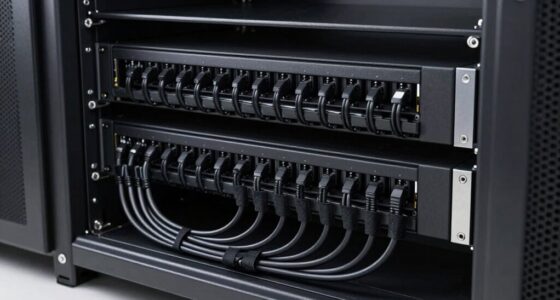top rack cable organization