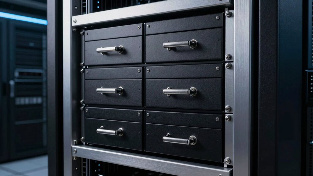 top rackmount locking drawers