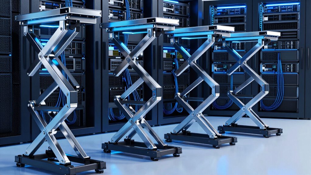 top server rack lifts