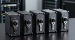 top server rack lock kits