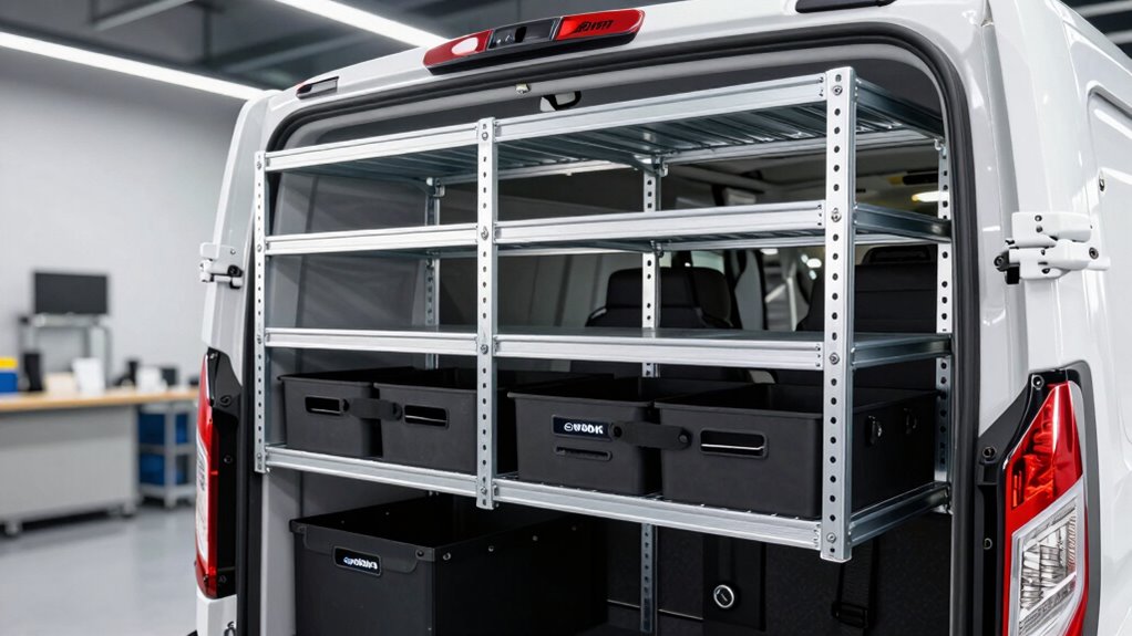 top transit van shelving