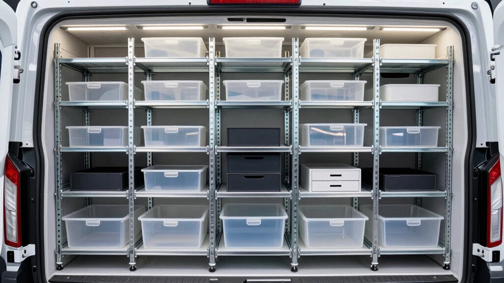 top transit van storage options