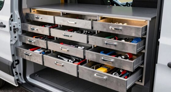 top van drawer storage systems
