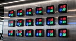 top wall mounted gym timers
