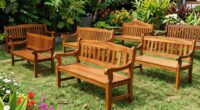 top wooden garden benches