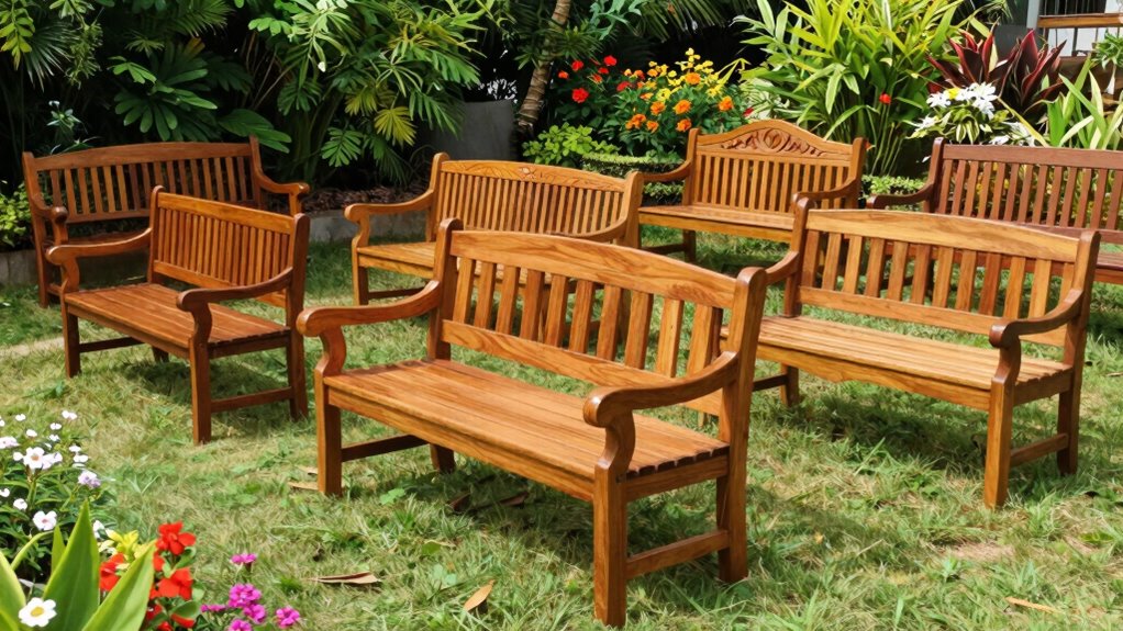 top wooden garden benches