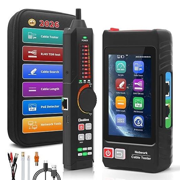 Multifunction RJ45 Network Cable Tester with Touch Screen