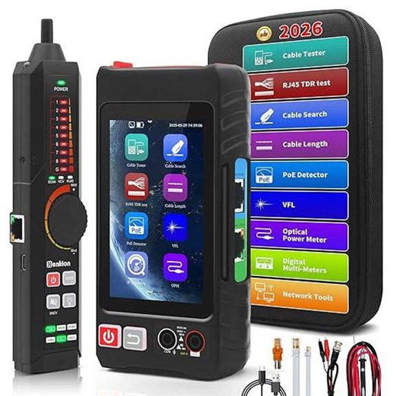 Multifunction RJ45 Network Cable Tester with Touch Screen