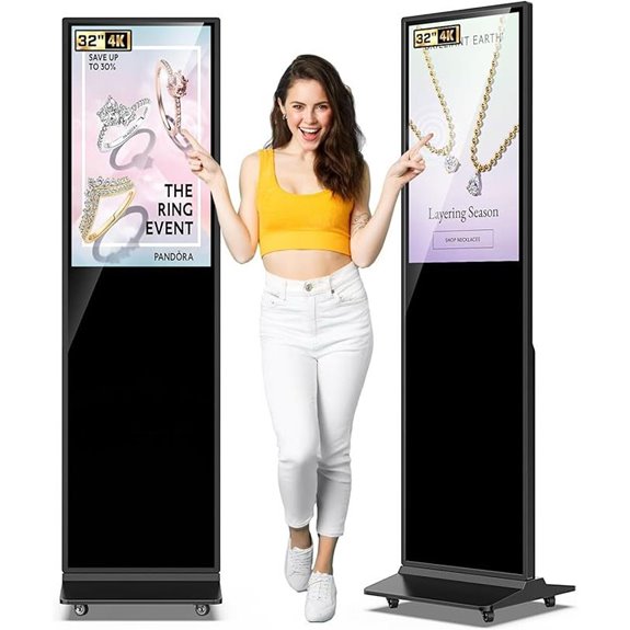 Digital Signage Display with Touch Screen and WiFi