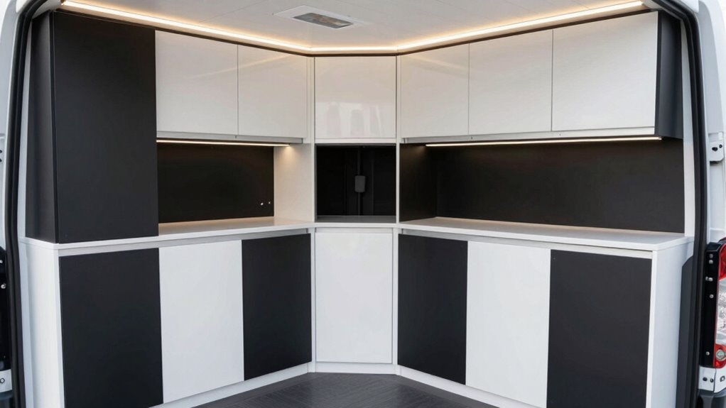 transit van cabinet storage