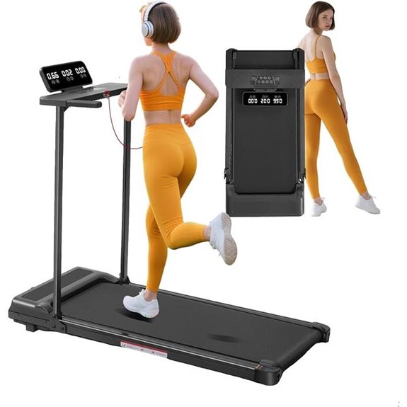 Walking Pad Treadmill with Handle and Incline