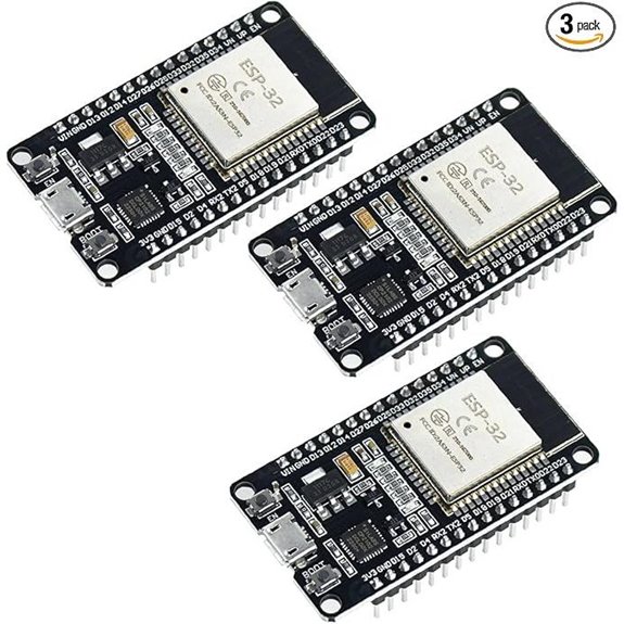 3-Pack ESP32 WiFi + Bluetooth Development Board