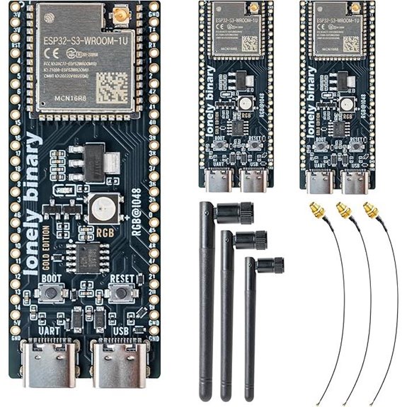 3-Pack ESP32-S3 Development Boards with Dual Type-C