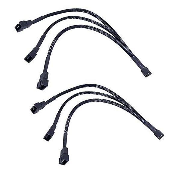 3-Way 4-Pin PWM Fan Splitter Cable (2 Pack)