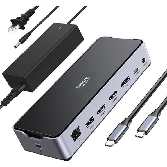 USB-C Docking Station for 3 Monitors with 4K Output