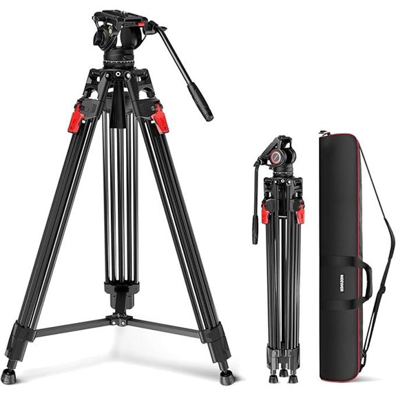 NEEWER 76 Tripod with Fluid Head and Quick Release