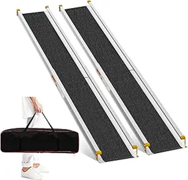 7FT Adjustable Wheelchair Ramp (2 Pack)