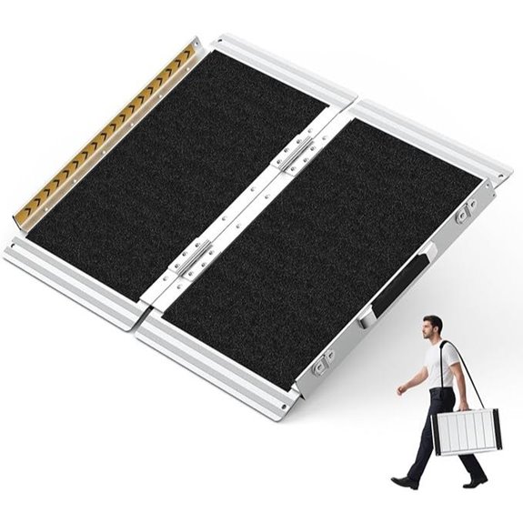2FT Aluminum Wheelchair Ramp 800 LBS Capacity