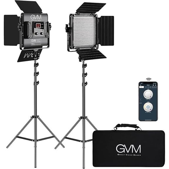 GVM 2 Pack LED Video Lights with APP Control