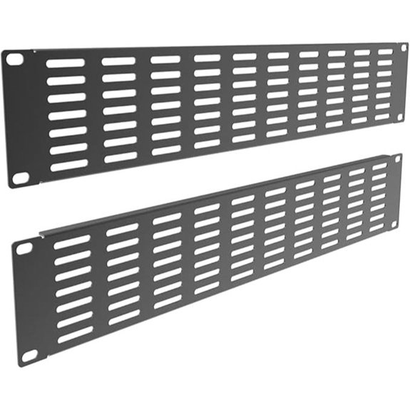 2 Pack 19-Inch Server Rack Metal Vented Blank Panels