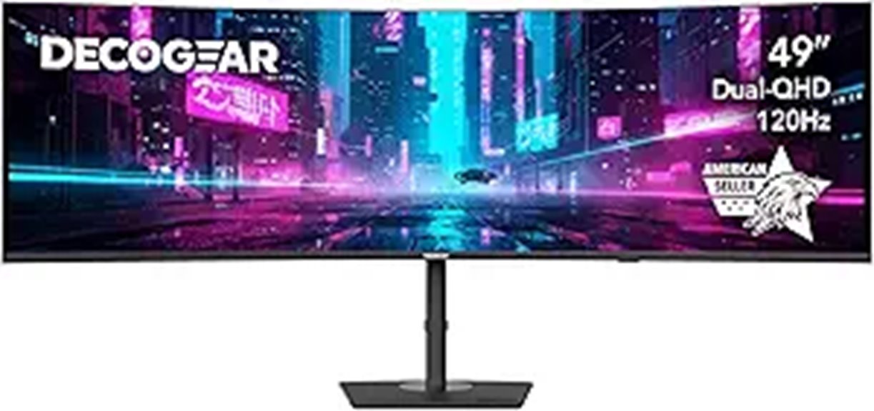 Deco Gear 49 Ultrawide Curved Monitor with KVM
