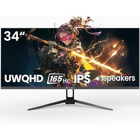 CRUA 34 Ultrawide Gaming Monitor 165Hz/144Hz