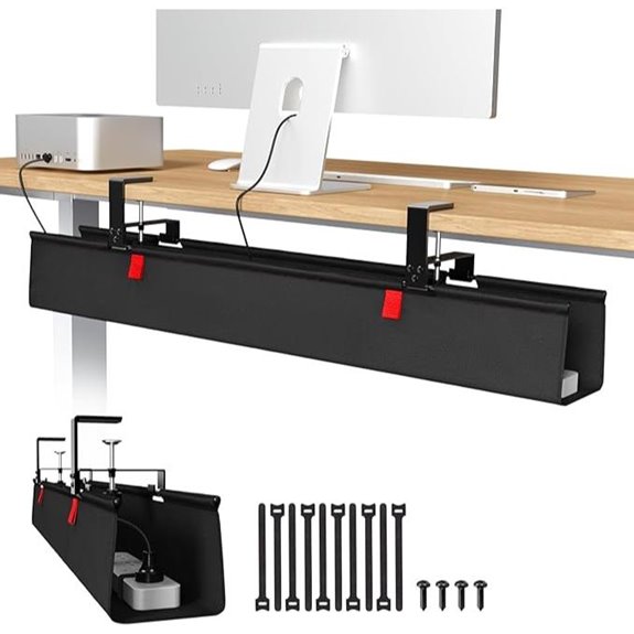 Univivi Under Desk Cable Management Tray (36)