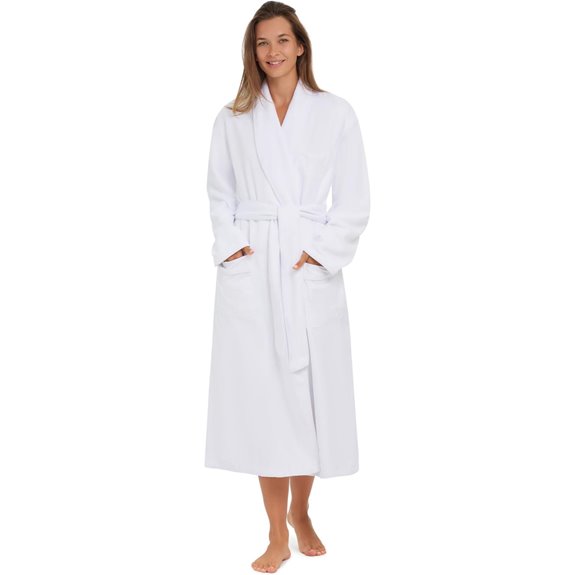 MONARCH Unisex Plush Microfiber Spa Bath Robe