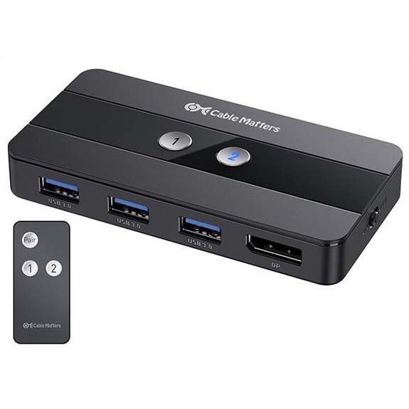 Cable Matters USB 3.0 KVM Switch with DisplayPort 1.4