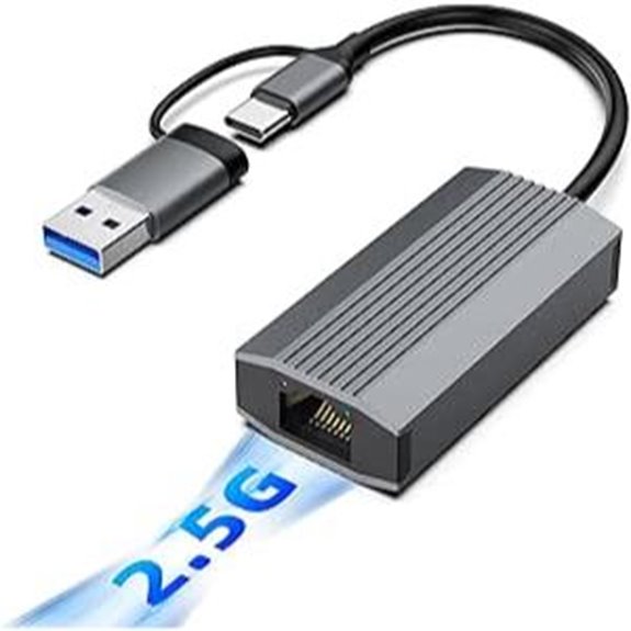 USB-C Ethernet Adapter for Laptop and iPhone