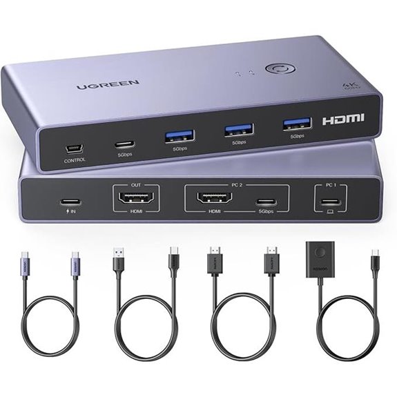 UGREEN USB-C HDMI KVM Switch for 2 Computers