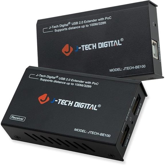 J-Tech USB Over Ethernet Extender (99m/328ft)