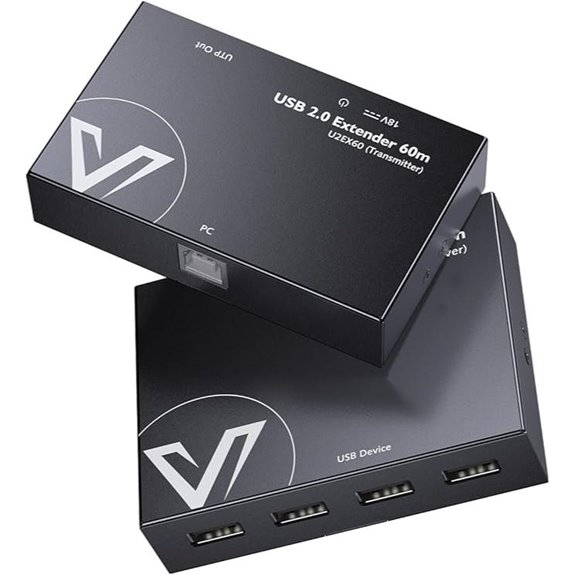 AV Access USB Extender Power Over Ethernet (Up to 196ft)
