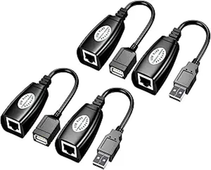 USB Over Cat6 Extender Kit (2 Pairs)