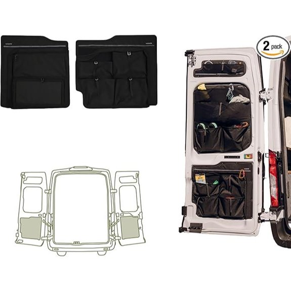 VanEssential Rear Door Storage Panels for Ford Transit