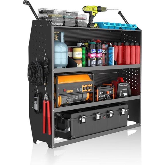Cargo Van Shelving System for Ford GMC Nissan Ram & Mercedes