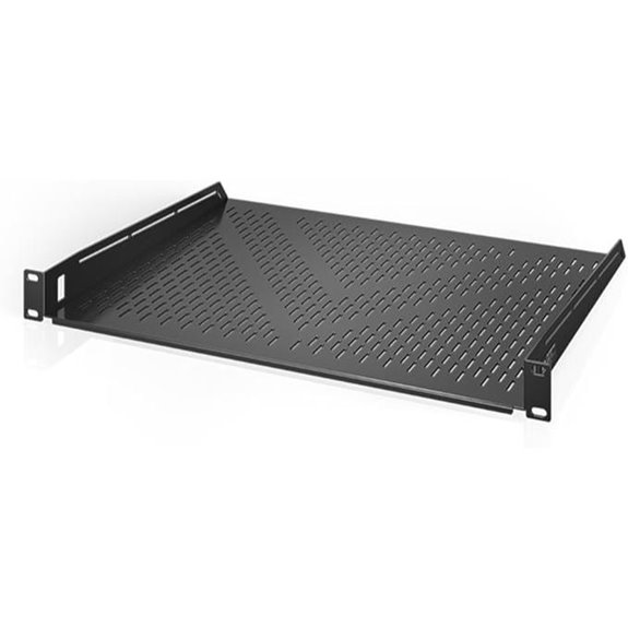 AC Infinity Vented 1U Rack Shelf 14 Deep