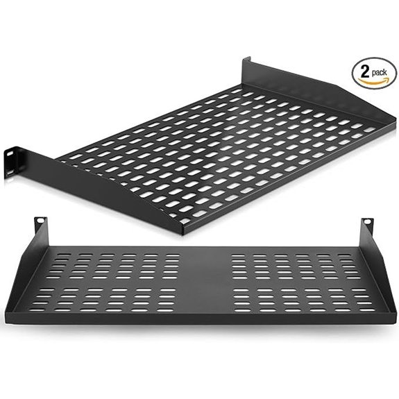 Pyle 2-Pc 1U Vented Server Rack Shelves