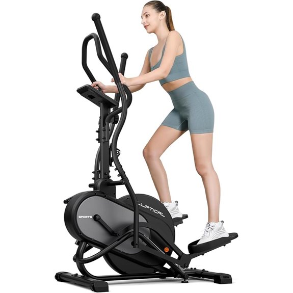 THERUN 3-in-1 Elliptical Cardio Machine with Resistance