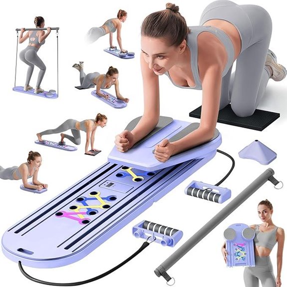 Multifunctional Pilates Reformer Board for Home Workout