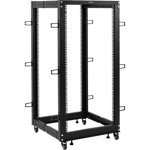 VIVO 25U Freestanding Server Rack Cart