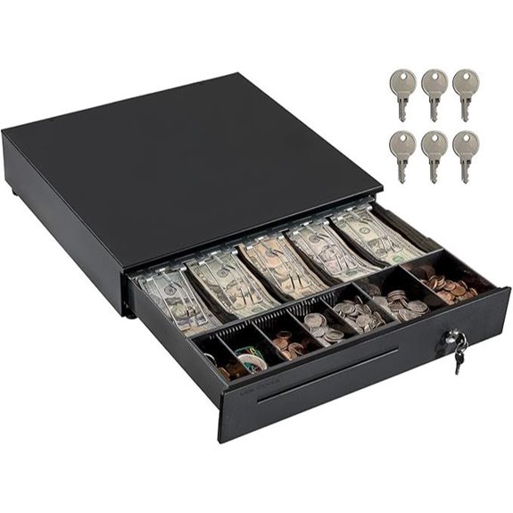 Volcora 16 POS Cash Register Drawer with Lock