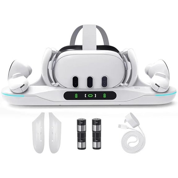 Lampelc VR Charging Dock with Batteries and LED Display