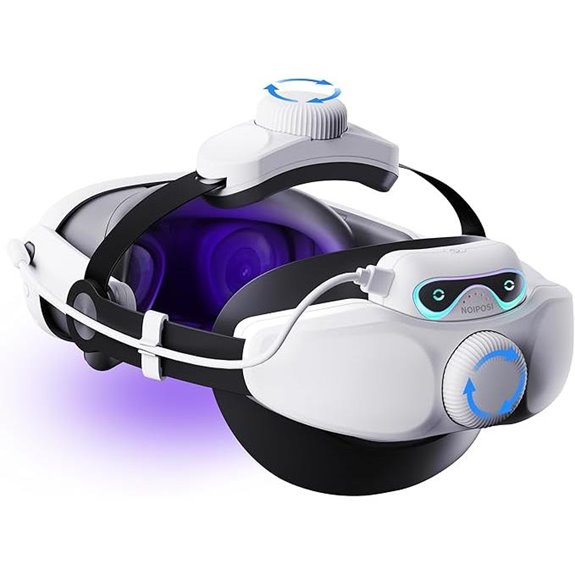 Noiposi 10,000mAh VR Head Strap for Meta Quest